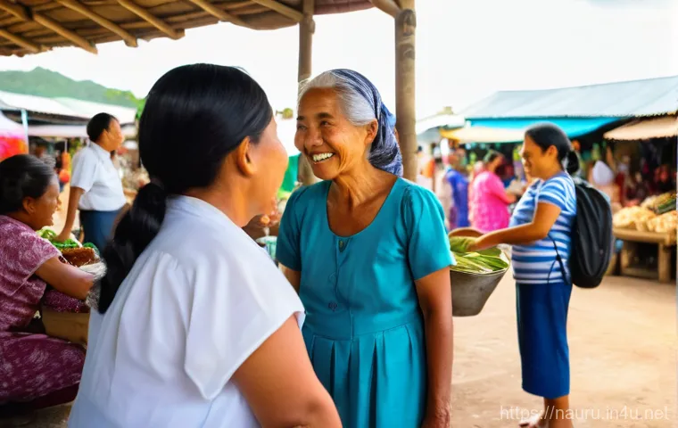 나우루에서 피해야 할 행동 - A group of diverse tourists, wearing light, respectful summer clothing, are actively engaged in sust... 나우루에서 피해야 할 행동 - A group of diverse tourists, wearing light, respectful summer clothing, are actively engaged in sust...